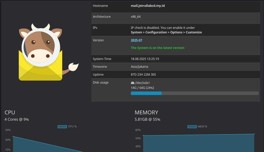 Mailcow Self-Hosted Mail Server